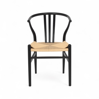 Fjord spisebordsstol | Sort / beige